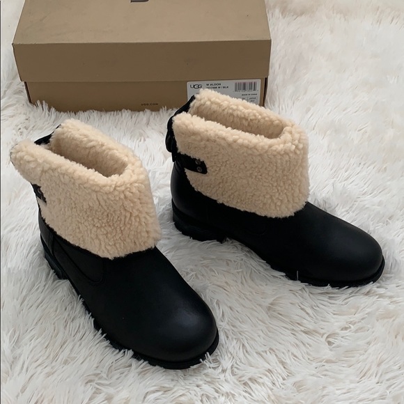 UGG Shoes - UGG Aldon water resistant black Shearling boots